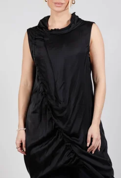 Sanctamuerte Dresses^Dress in Raso di Viscosa Nero