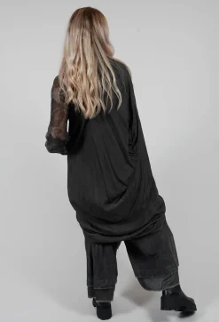 Sanctamuerte Dresses^Dress in Raso di Viscosa Grey Storm