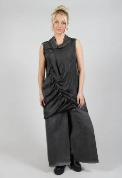 Sanctamuerte Dresses^Dress in Raso di Viscosa Grey Storm