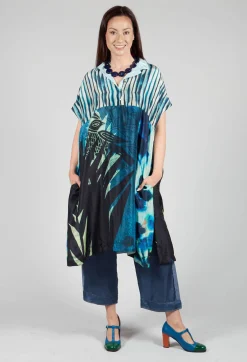 Traces of Me Dresses^Dress Selkie Black Dongo in Blue
