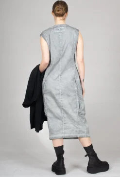 Rundholz Dip Dresses^Dress with Bleached Stitching in Pencil Cloud