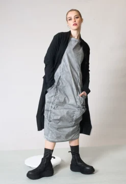 Rundholz Dip Dresses^Dress with Bleached Stitching in Pencil Cloud
