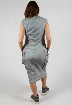 Rundholz Dip Dresses^Dress with Bleached Stitching in Pencil Cloud