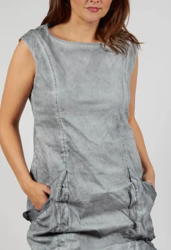 Rundholz Dip Dresses^Dress with Bleached Stitching in Pencil Cloud