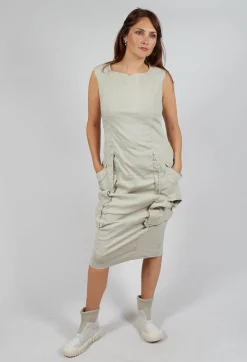Rundholz Dip Dresses^Dress with Bleached Stitching in Eraser