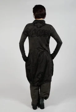 Rundholz Black Label Dresses^Dress with Lettering Design in Jungle Print