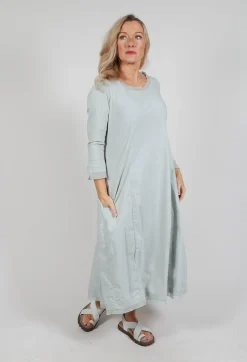 Rundholz Black Label Dresses^Dress with Mesh Detail Hems in Grey