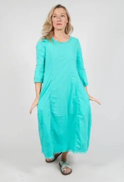 Rundholz Black Label Dresses^Dress with Mesh Detail Hems in Aqua