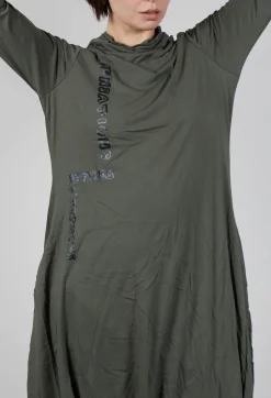 Rundholz Black Label Dresses^Dress with Placed Print in Camp Shiny Print