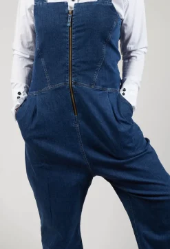 Elli Jumpsuits^Drop Crotch Denim Jumpsuit in Blue