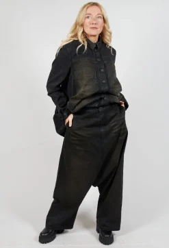 Rundholz Mainline Trousers^Drop Crotch Jeans in Fogged Camel Jean
