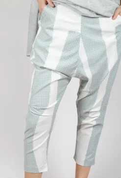 Rundholz Black Label Trousers^Drop Crotch Pull On Trousers in Grey Print