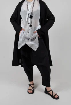 Moyuru Trousers^Drop Crotch Trouser in Black