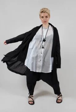 Moyuru Trousers^Drop Crotch Trouser in Black