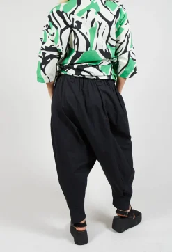 Moyuru Trousers^Drop Crotch Trouser in Black