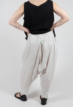 Moyuru Trousers^Drop Crotch Trouser in Grey