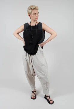 Moyuru Trousers^Drop Crotch Trouser in Grey