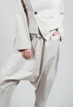 Moyuru Trousers^Drop Crotch Trouser in Grey