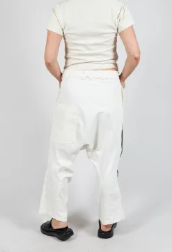 Rundholz Mainline Trousers^Drop Crotch Trousers in Black Paint
