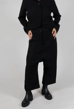 Rundholz Mainline Trousers^Drop Crotch Trousers in Black