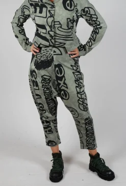 Rundholz Black Label Trousers^Drop Crotch Trousers in Defender Big Print