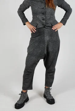 Rundholz Black Label Trousers^Drop Crotch Trousers in Rock Print