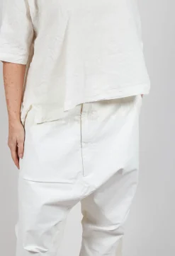Rundholz Mainline Trousers^Drop Crotch Trousers in Starwhite Paint