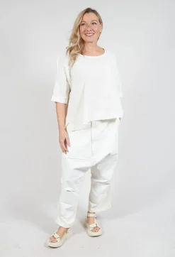 Rundholz Mainline Trousers^Drop Crotch Trousers in Starwhite Paint