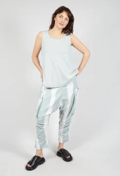 Rundholz Black Label Trousers^Drop Crotch Trousers with Feature Pockets in Grey Print
