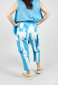 Rundholz Black Label Trousers^Drop Crotch Trousers with Feature Pockets in Malibu Print