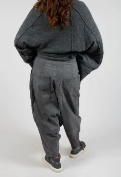 Rundholz Dip Trousers^Drop Crotch Trousers with Statement Pockets in Coal Cloud
