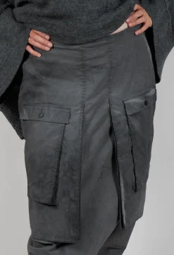 Rundholz Dip Trousers^Drop Crotch Trousers with Statement Pockets in Coal Cloud