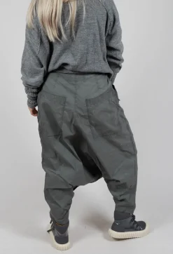 Rundholz Dip Trousers^Drop Crotch Trousers with Statement Pockets in Pencil Cloud