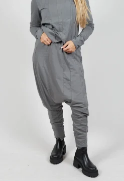Rundholz Black Label Trousers^Drop Crotch Trousers with Exposed Seams in Rock