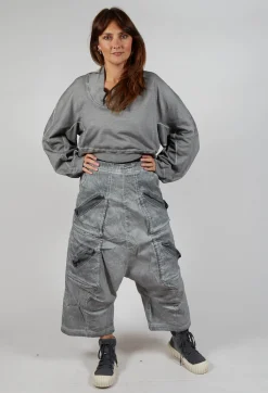 Rundholz Dip Trousers^Drop Crotch Utility Trousers in Pencil Cloud