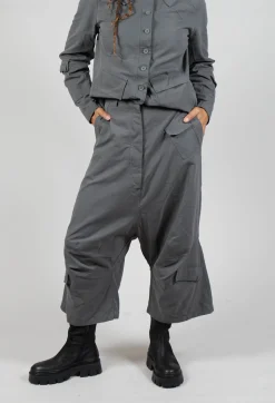 Rundholz Black Label Trousers^Drop Crotch Utility Trousers in Rock