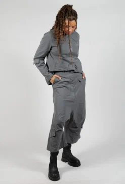 Rundholz Black Label Trousers^Drop Crotch Utility Trousers in Rock