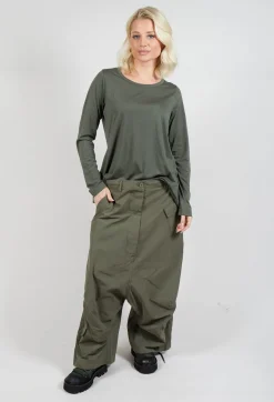 Rundholz Black Label Trousers^Drop Crotch Utility Trousers in Jungle