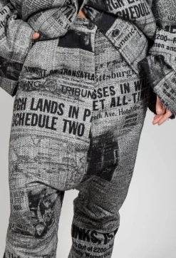 Rundholz Dip Trousers^Drop Crotch Wrinkled Trousers in Moonwalk