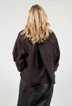 Rundholz Mainline Tops^Drop Shoulder Shirt in Espresso