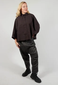 Rundholz Mainline Tops^Drop Shoulder Shirt in Espresso