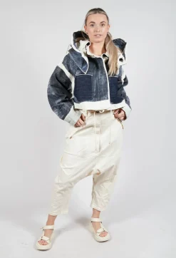 Rundholz Dip Trousers^Drop-Crotch Cotton Trousers with Belt Loops in Greige