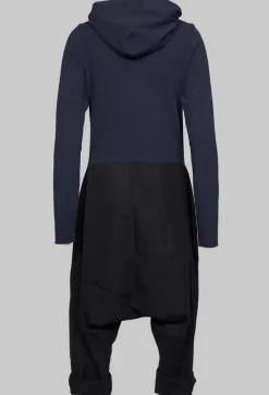 Marc Point Jumpsuits^Dropcrotch Jumpsuit with Contrasting Fabric in Navy and Black