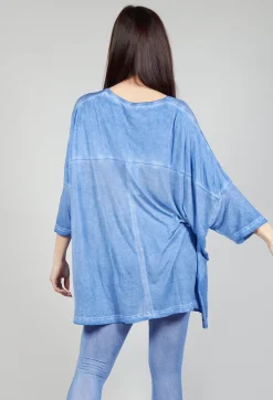 Rundholz Mainline Tops^Drop-Shoulder Flow Blouse in Enzian 50% Cloud