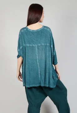 Rundholz Mainline Tops^Drop-Shoulder Flow Blouse in Tulip Cloud