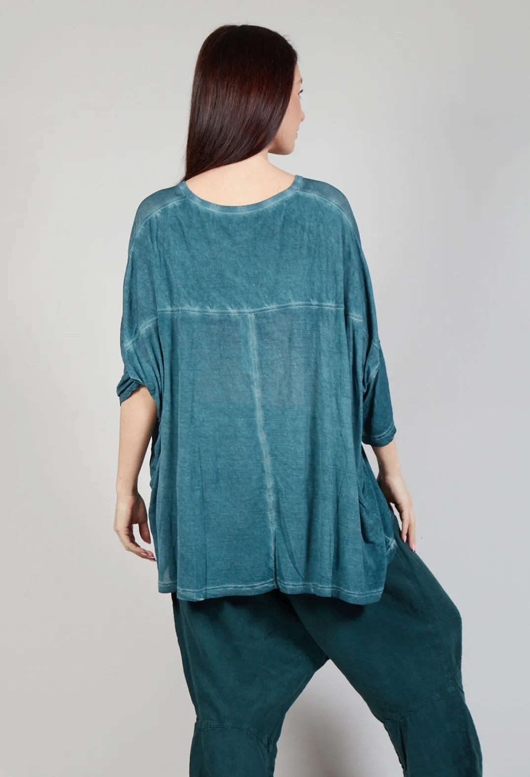 Rundholz Mainline Tops^Drop-Shoulder Flow Blouse in Tulip Cloud