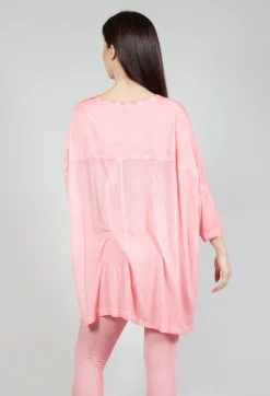 Rundholz Mainline Tops^Drop-Shoulder Flow Blouse in Rose 50% Cloud