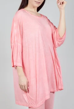 Rundholz Mainline Tops^Drop-Shoulder Flow Blouse in Rose 50% Cloud
