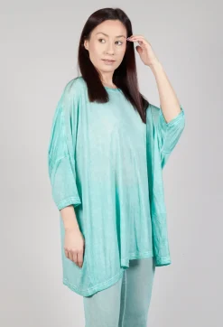 Rundholz Mainline Tops^Drop-Shoulder Flow Blouse in Tulip 50% Cloud