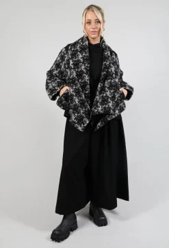 Moyuru Coats^Dual Fabric Jacket in Black
